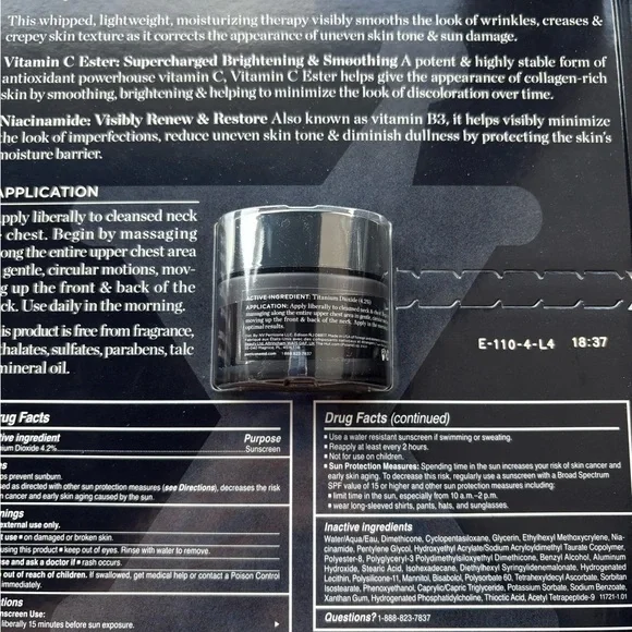 Perricone MD Cold Plasma Plus Neck & Chest Broad Spectrum SPF 25 1 oz 30ml